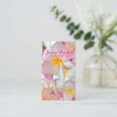 Carte De Visite Plumeria rose de Pix-Dezines (Debout devant)