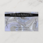 Carte De Visite Plumes à la mode de paon (Dos)