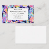 Carte De Visite Plumes Arrière - plan (Devant / Derrière)