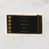 Carte De Visite Plumes Branchées Collection Luxe Boho (Dos)