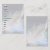 Carte De Visite Plumes d'ange et coeur ! (Devant / Derrière)