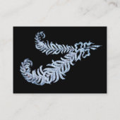 Carte De Visite PLUMES DE DIAMANT, Noir et Blanc (Dos)