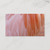 Carte De Visite Plumes de Flamant rose dans les tons roses (Dos)