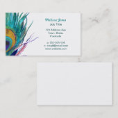 Carte De Visite Plumes de paquetage (Devant / Derrière)