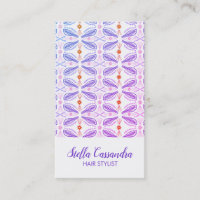 Plumes feuille Motif moderne carreaux pourpre