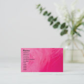 Carte De Visite Plumes roses (Debout devant)