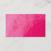 Carte De Visite Plumes roses (Dos)