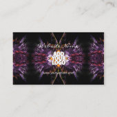 Carte De Visite Plumes violettesCarte de visite (Dos)