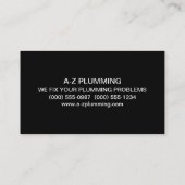 Carte De Visite Plummers (Dos)