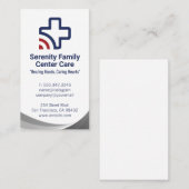 Carte De Visite Plus Conception du logo Médicale Wave | Hôpital (Devant / Derrière)