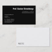 Carte De Visite Plus de noir (Devant / Derrière)