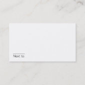 Carte De Visite Plus de noir (Dos)