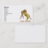 Carte De Visite Plus docile de lion (Devant / Derrière)