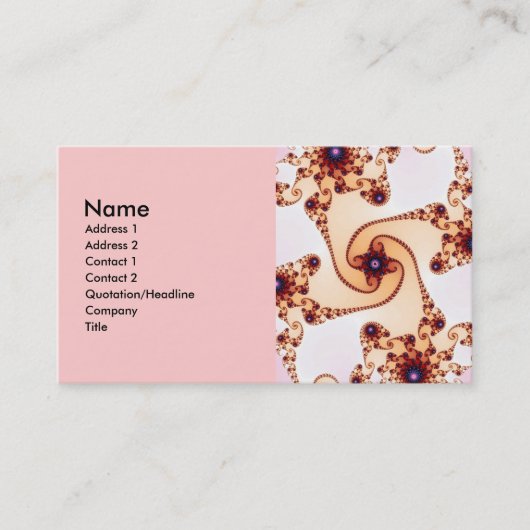 Carte De Visite Plus profond (Devant)