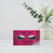 Carte De Visite PMU Lashes Artiste Sparkling Silver Gold (Debout devant)