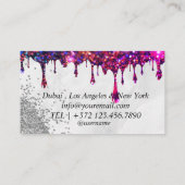 Carte De Visite PMU Microblading Artiste Rose (Dos)