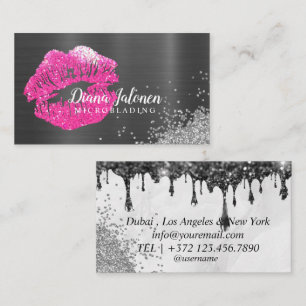 Carte De Visite PMU MICROBLAING artiste Sparkling Rose Business Ca