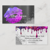 Carte De Visite PMU MICROBLAING artiste Sparkling Rose Business Ca (Devant / Derrière)