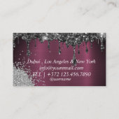 Carte De Visite PMU Microbling Artiste Sparkling Silver Gold (Dos)