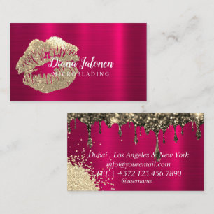Carte De Visite PMU Microbling Artiste Sparkling Silver Gold