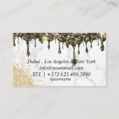 Carte De Visite PMU Microbling Artiste Sparkling Silver Gold (Dos)