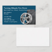 Carte De Visite Pneu cool Et Thème Automobile  (Devant / Derrière)