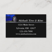 Carte De Visite Pneu et Rims (Dos)