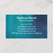 Carte De Visite Pneumologue respiratoire Galaxy (Dos)