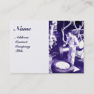 Carte De Visite PNEUS, AUTOMOBILE, Garage de réparation automobile