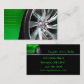 Carte De Visite Pneus et Rims (Devant / Derrière)