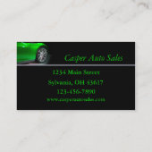 Carte De Visite Pneus et Rims (Dos)