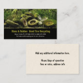 Carte De Visite Pneus usagés Recyclage de la décharge ou du centre (Devant / Derrière)