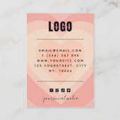 Carte De Visite Poche Couche Coeur Amour Boucles d'oreilles Bijoux (Dos)