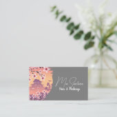 Carte De Visite Poche en fleur Cheveux et maquillage (Debout devant)