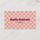 Carte De Visite Poche et pourpre du tableau de contrôle rétro (Devant)