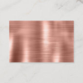 Carte De Visite Poche Rose or étincelle Leopard Glitz (Dos)