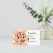 Carte De Visite Pocher chic brosse cheveux maquillage photo logo q (Debout devant)