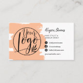 Carte De Visite Pocher chic brosse cheveux maquillage photo logo q (Devant)