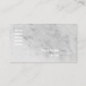 Carte De Visite Pochoirs Gris Léger (Dos)