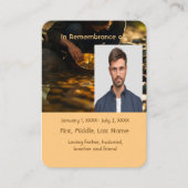 Carte De Visite Pocket Card Memorial Panning Panner Or (Devant)