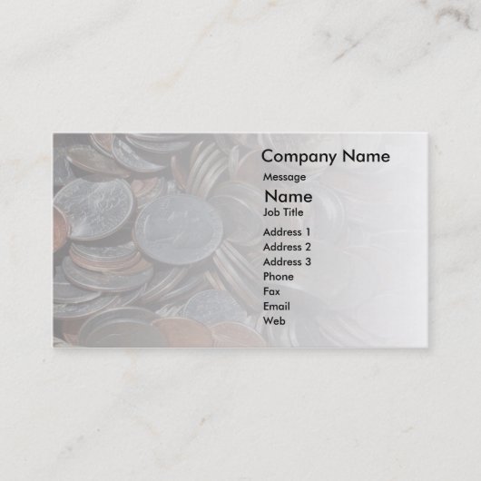 Carte de visite Pocket Change (Devant)