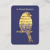 Carte De Visite Pocket Keepsaké mémorial Se souvenir de musique So (Devant)