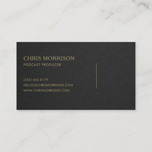 Carte De Visite Podcast Producer (Dos)