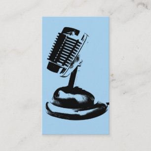Carte De Visite Podcaster de microphone