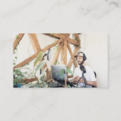 Carte De Visite Podcaster Influenceur du logo des icônes des média (Dos)