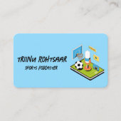 Carte De Visite Podcaster sportif (Devant)