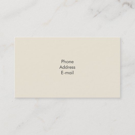 Carte De Visite Poddle Chien (Dos)