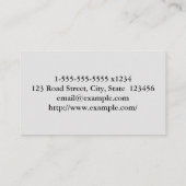 Carte de visite podiatre de base (Dos)