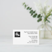 Carte De Visite Podiatre Pied Et Ankle (Debout devant)