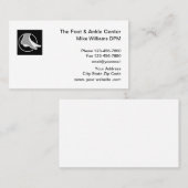 Carte De Visite Podiatre Pied Et Ankle (Devant / Derrière)